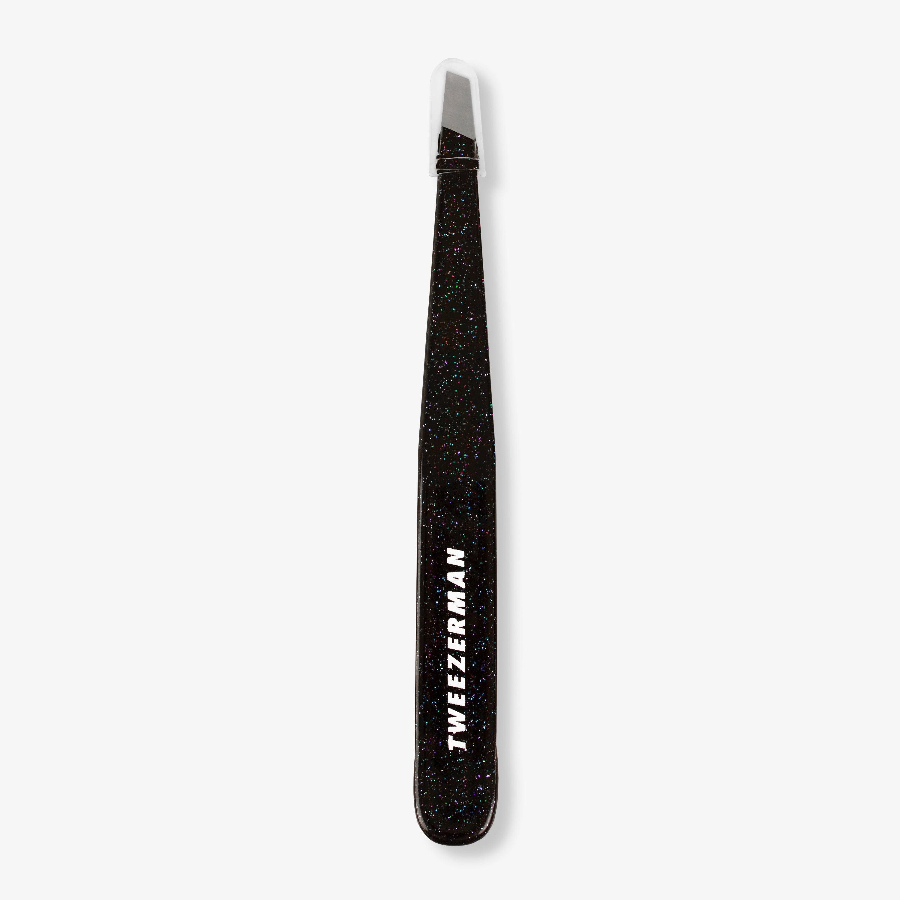 Tweezerman - Slant tweezer Sparkling Black - SerumGeeks