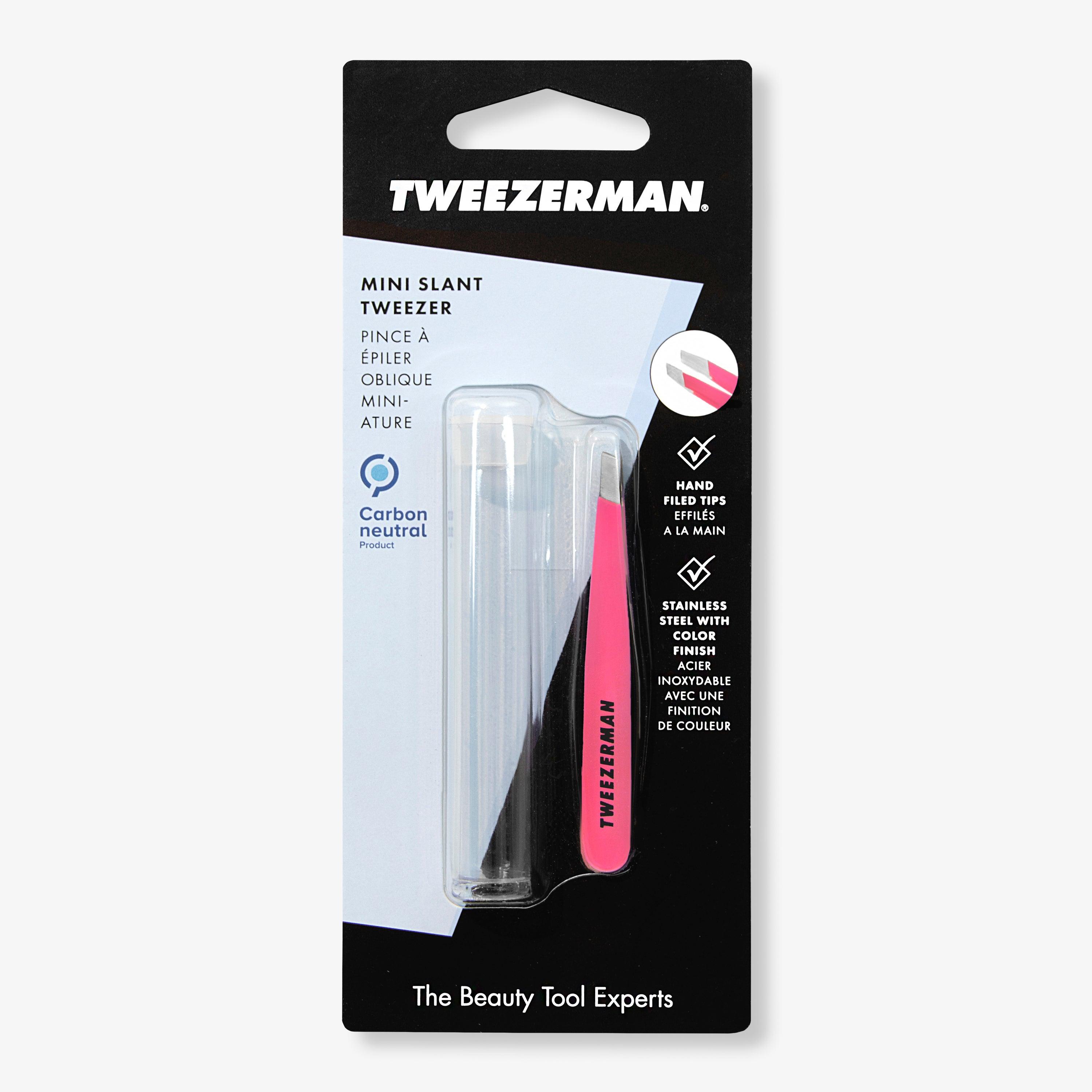 Tweezerman - Mini Slant tweezer Pink - SerumGeeks