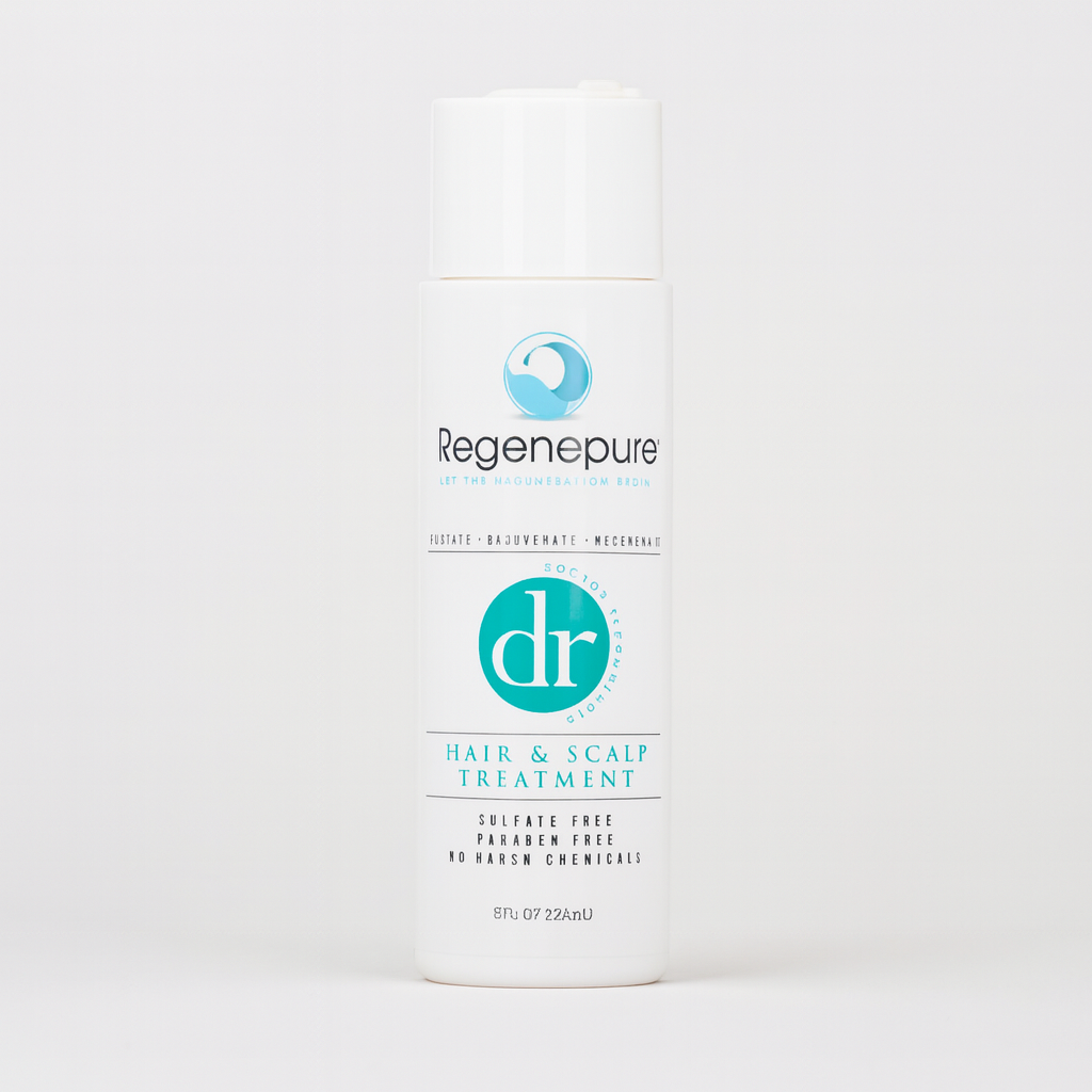 Regenepure DR Shampoo is een DHT-remmende shampoo tegen haaruitval.