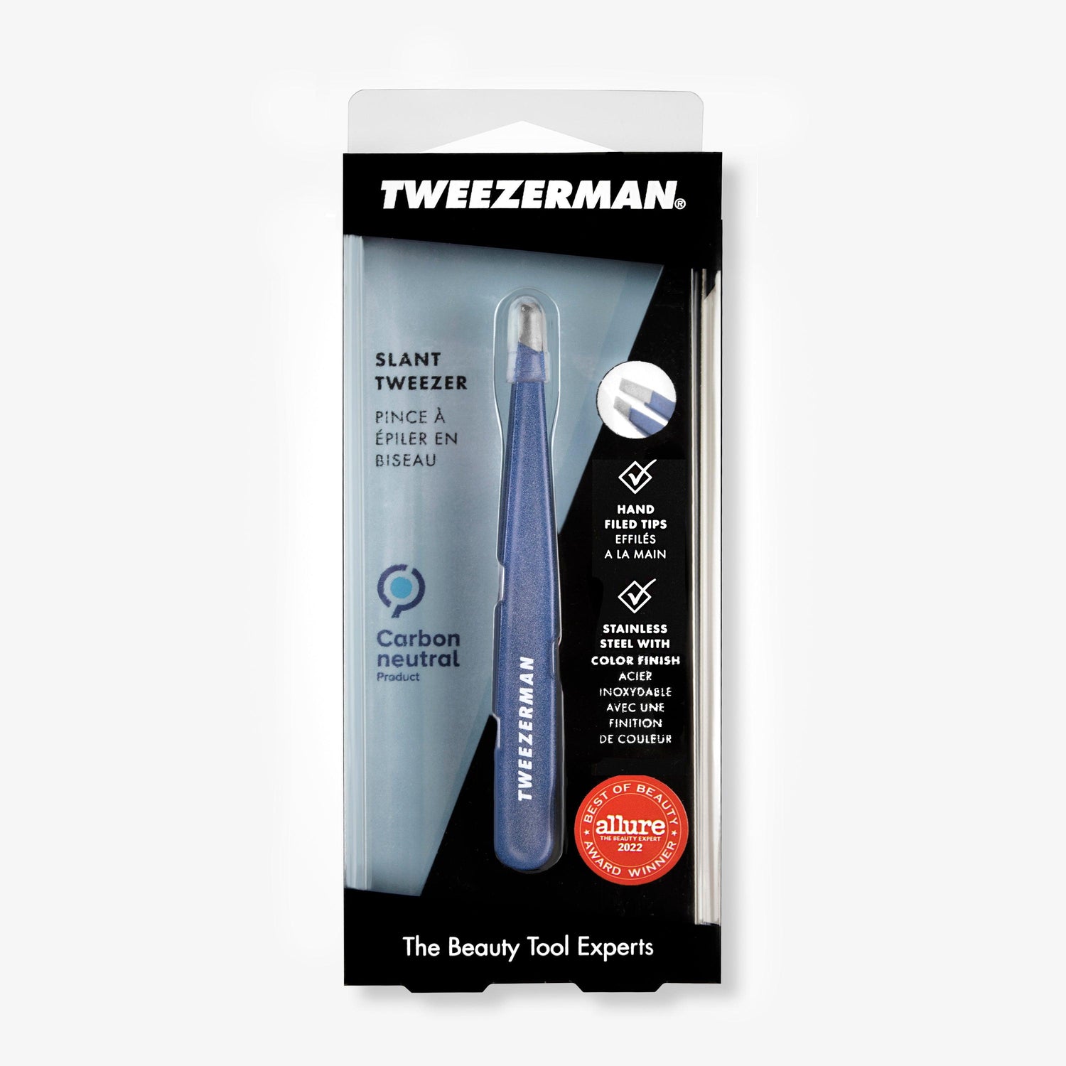 Tweezerman - Slant tweezer Granite sky - SerumGeeks