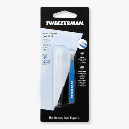 Tweezerman - Mini Slant tweezer Bahama blue - SerumGeeks